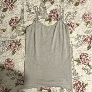 Plain White/Grey Tank Top